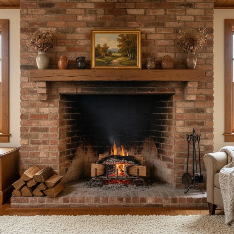 Local Brick Fireplace Installation in Greenfield, MA