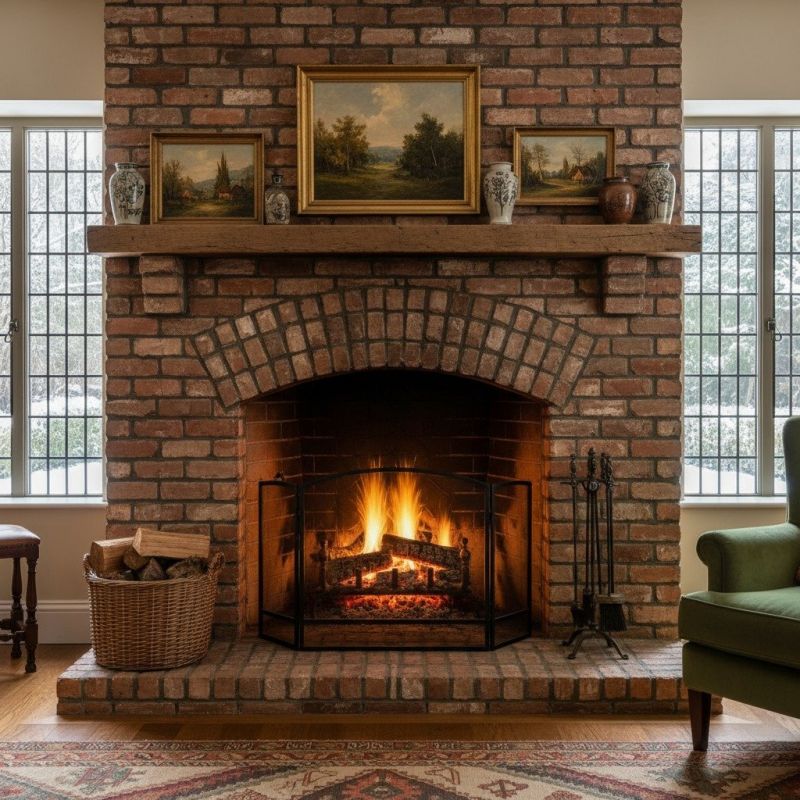 Local Brick Fireplace Installation in North Easton, MA