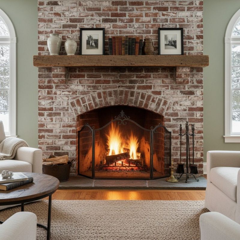 Local Brick Fireplace Installation in Sunapee, NH
