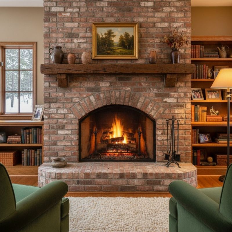 Local Brick Fireplace Installation in West Roxbury, MA